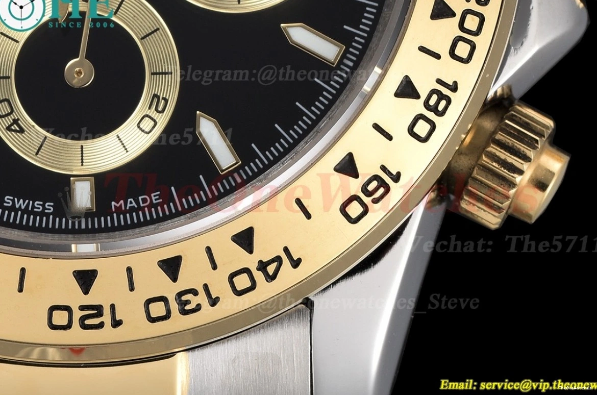 YG Dial SS GDF A3836 Daytona Black 40mm 0210